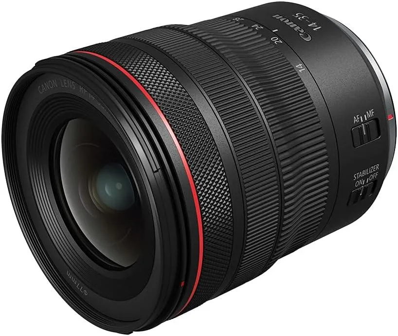 Canon Canon RF 14-35mm F4 L IS USM camera lens — product photo