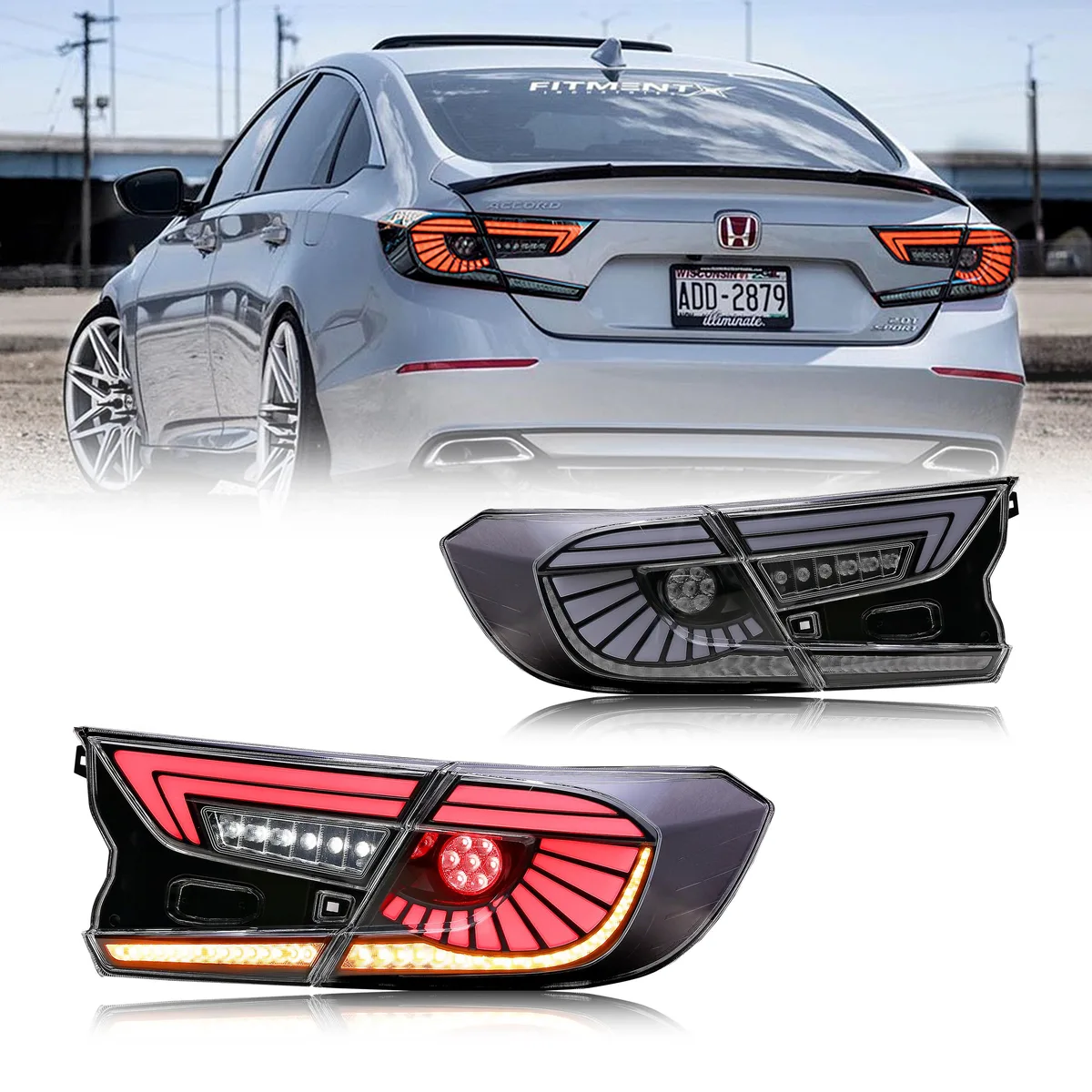 inginuity time inginuity time WD-0307E-C LED Clear White Tail Lights 2018-2023 automotive specialty lighting — product photo