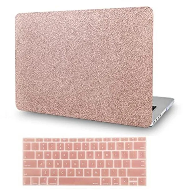 KW-Commerce KW-Commerce 2 in 1 Accessory MacBook Air 13 2010-2017 A1466 A1369 Rose Gold Sparkling — product photo