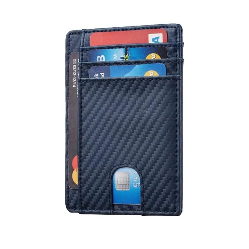The Perfect Part The Perfect Part Slim Wallet RFID Blocking Carbon Fiber Blue — product photo