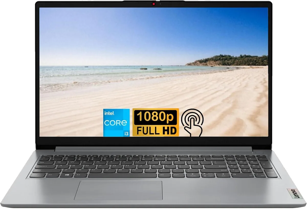 Lenovo Lenovo IdeaPad 1 15 laptop 15.6" FHD touchscreen i3-1215U 20GB 1TB PCIe SSD Windows 11 Home Gray — product photo