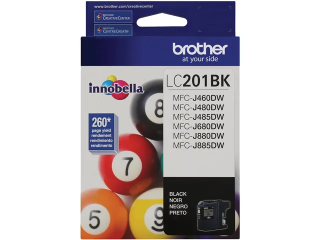 Brother Brother LC201BK black ink cartridge 260 pages — product photo