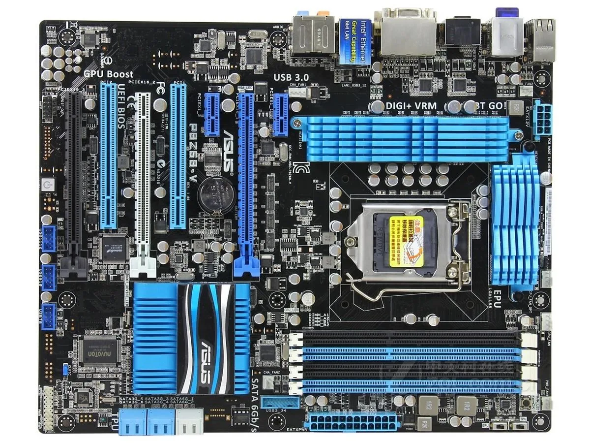 ASUS ASUS P8Z68-V LGA 1155 Intel Z68 DDR3 32GB ATX Intel motherboard — product photo