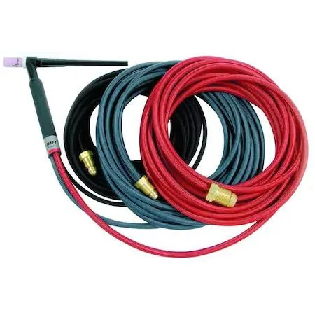 Miller Weldcraft W-250 water-cooled TIG torch kit with 25 ft braided hose