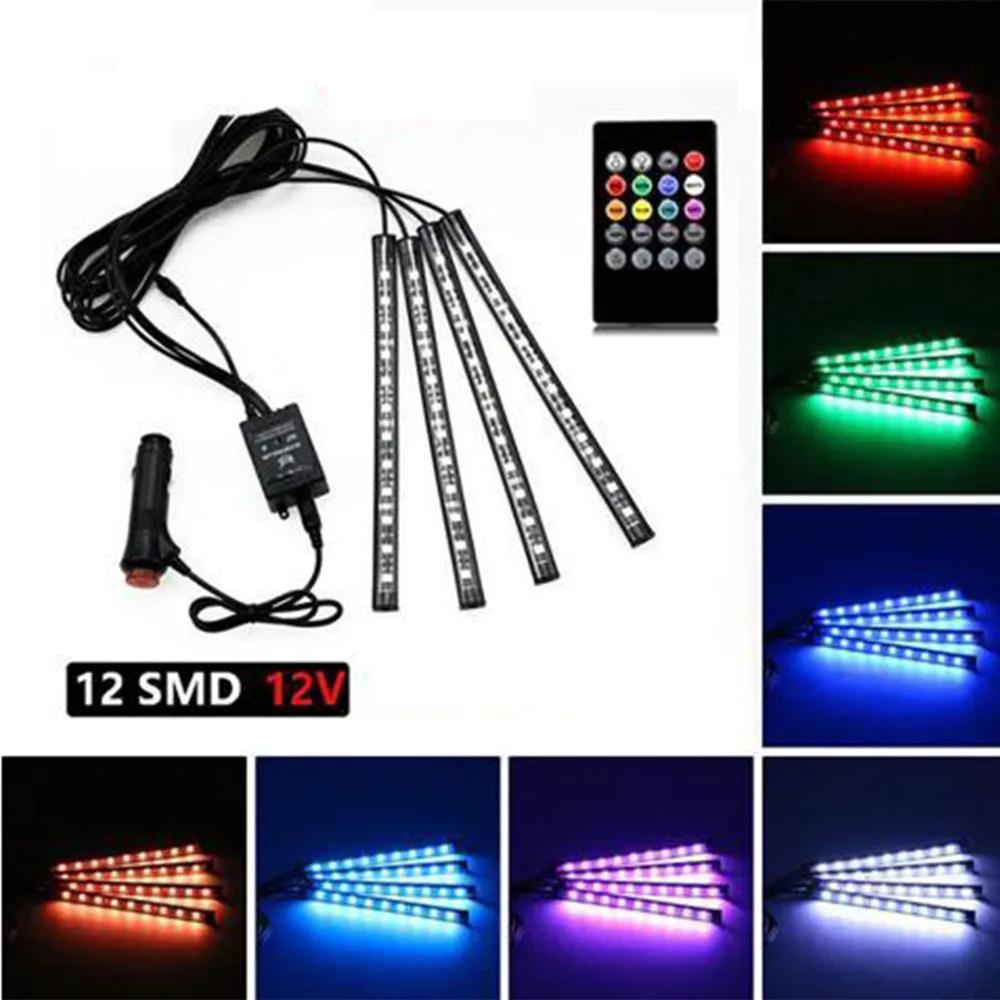 Hotai Hotai 48 LED Neon Strip Light Wireless USB Remote Music Control Automotive Specialty Lighting — product photo