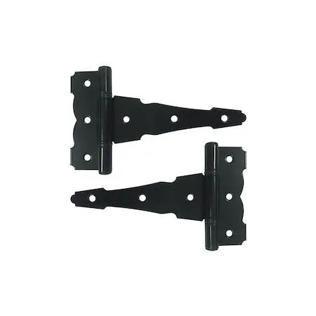 Nuvo Iron Nuvo Iron HDTH6BLK Black Galvanized Steel 6in Tee Hinges Fencing — product photo