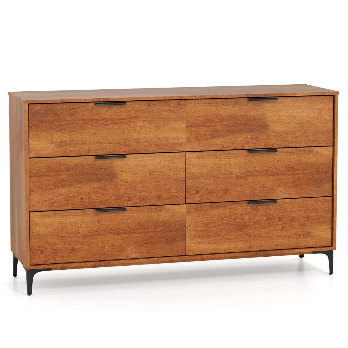 SlickBlue SlickBlue 6-Drawer Dresser Cherry 59x16.5x35 — product photo