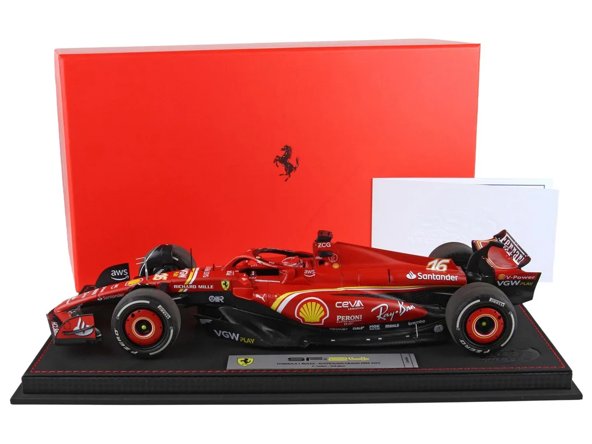 BBR BBR Ferrari SF-24 #16 2nd Australian GP 2024 Ltd 140 1/18 Diecast — product photo