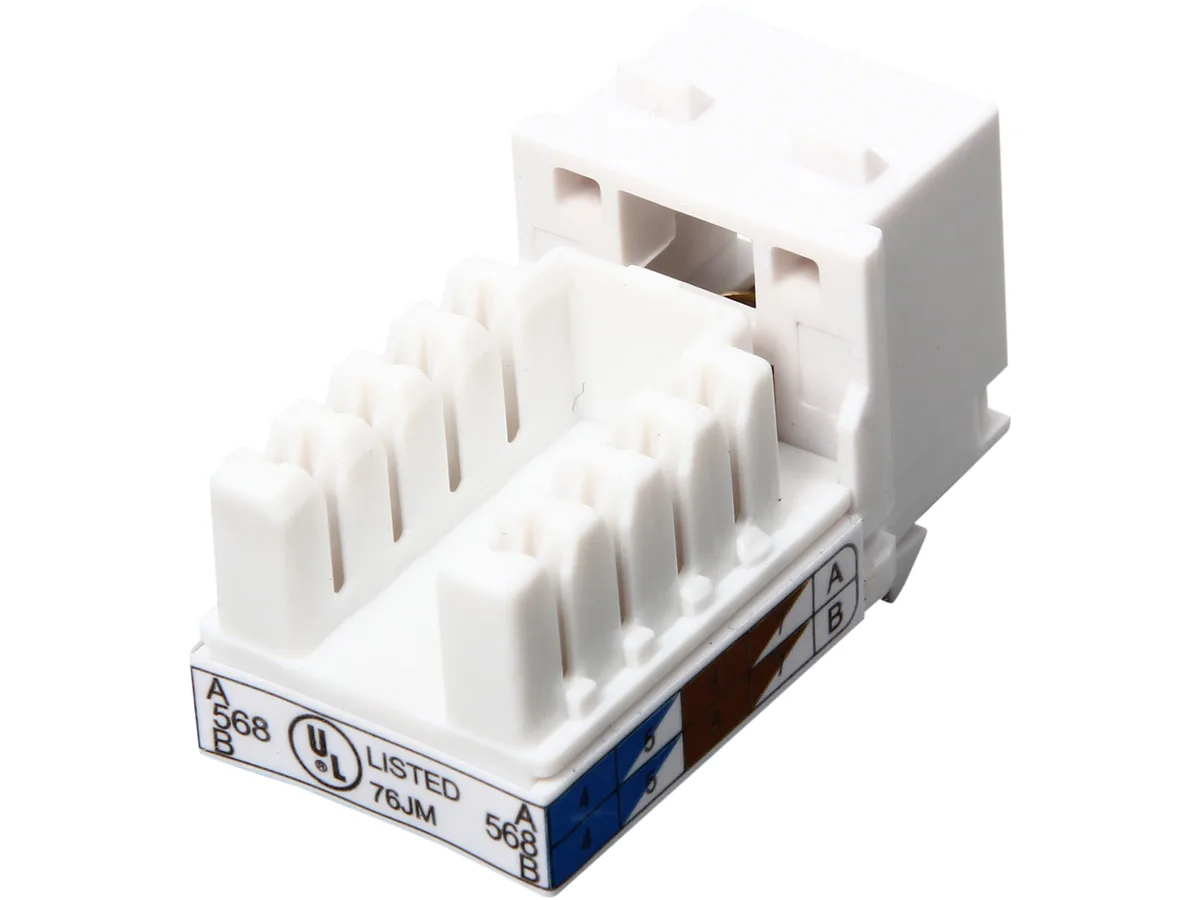 Cables To Go Cables To Go 29311 Cat6 RJ45 UTP Keystone Jack White — product photo