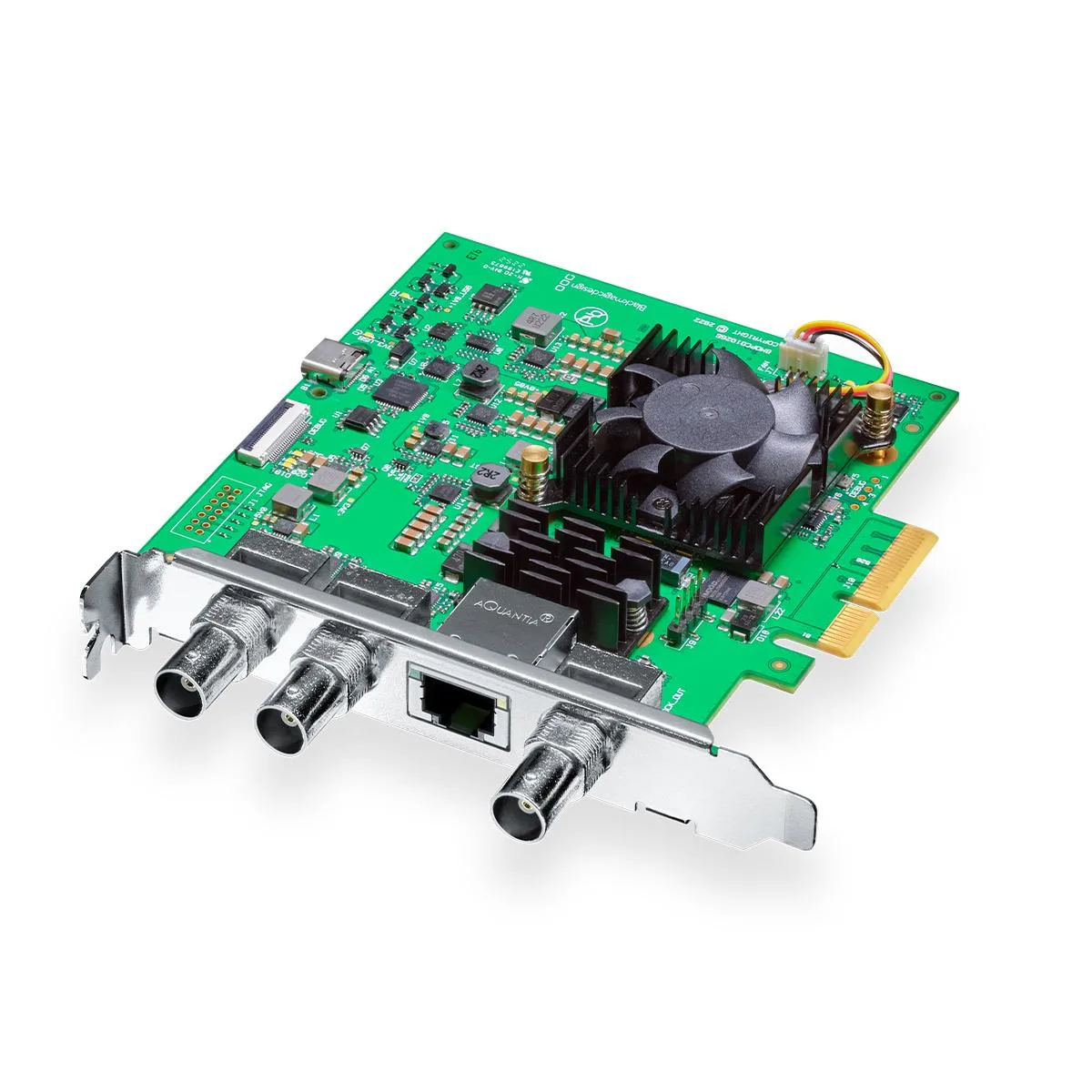Blackmagic Design DeckLink IP/SDI HD Card PCIe capture card with RJ45 and BNC connectors