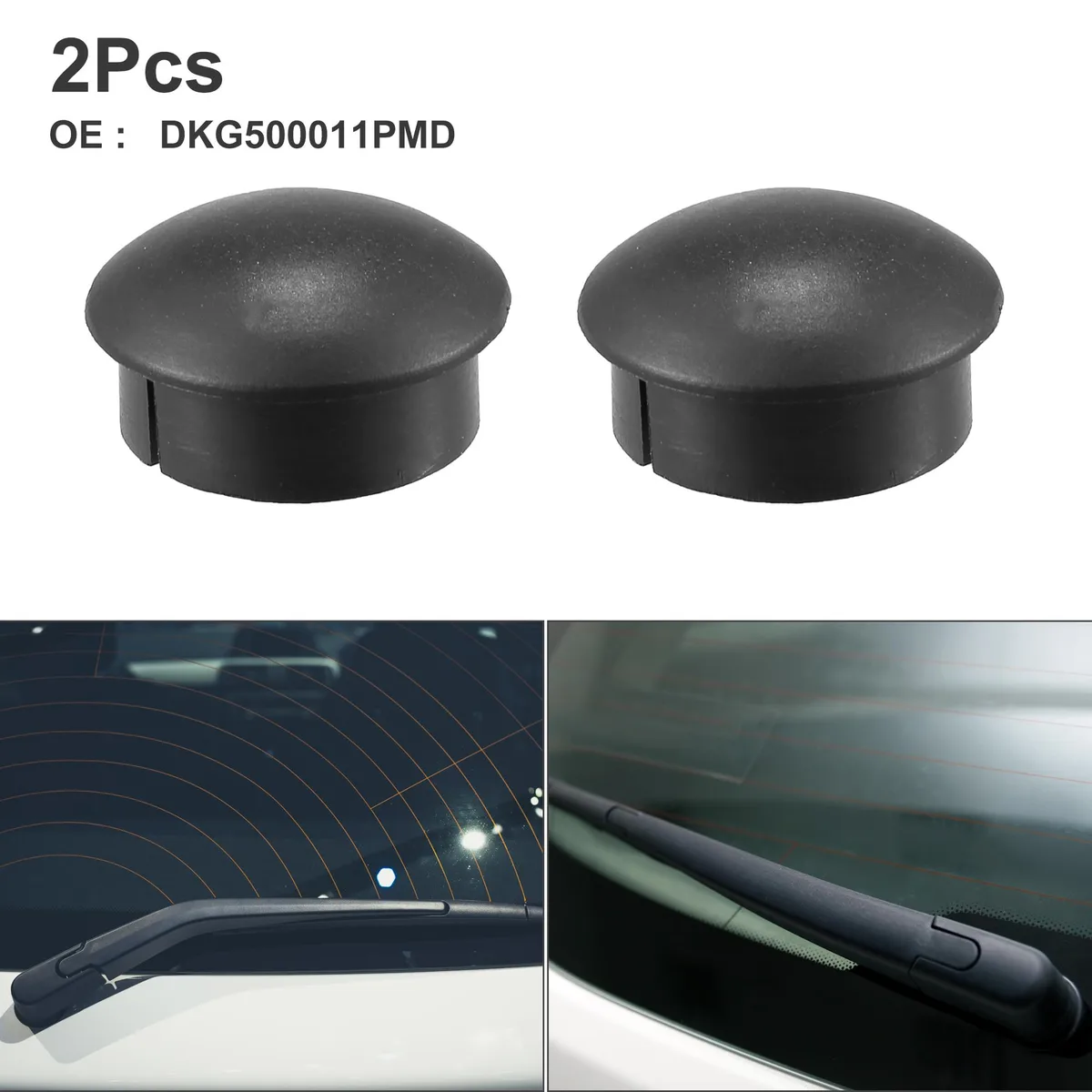Unique-Bargains Unique-Bargains Rear Wiper Arm Nut Cover Cap for Land Rover LR3 LR4 Black 2pcs — product photo