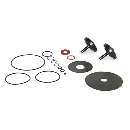 Transparent backflow preventer repair kit with disc assemblies, O-rings and diaphragm