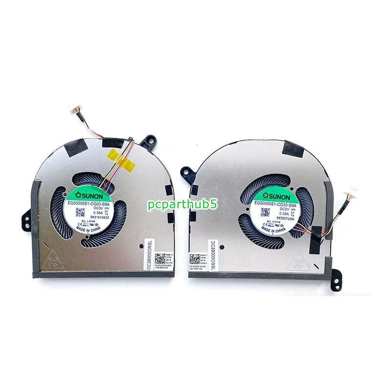 NShi NShi CPU GPU Cooling Fan Dell XPS 15 9500 9510 Precision 5550 0DJH35 009RK6 — product photo