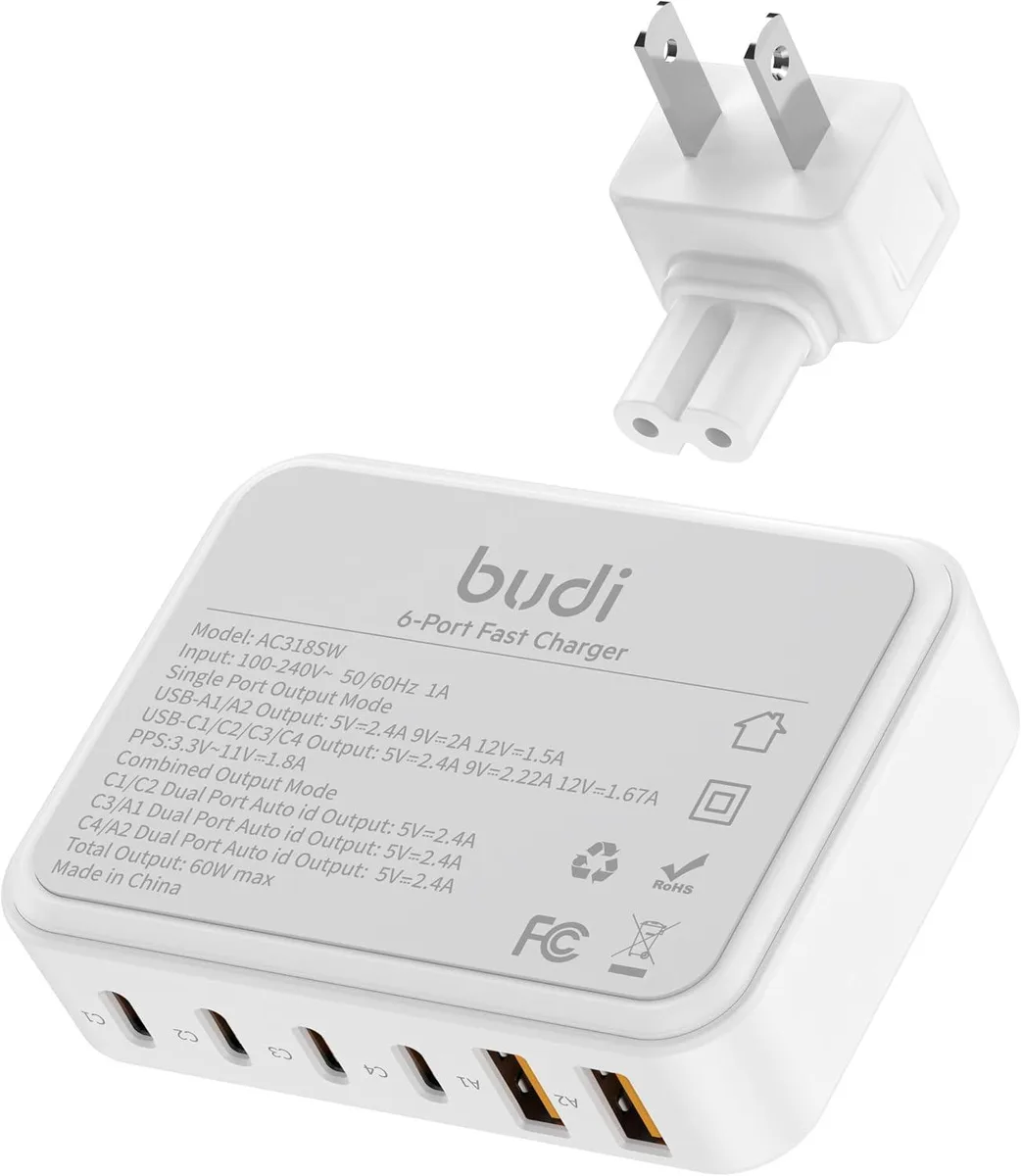 ONITOON ONITOON 100W 6-Port USB C Charger Power Hub — product photo