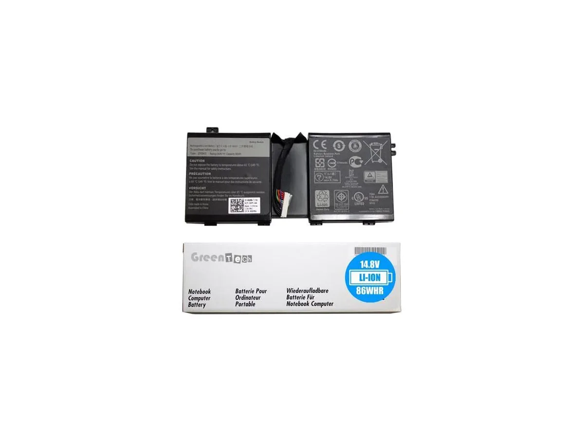 NShi NShi 2F8K3 laptop battery 14.8V 86Whr 5811mAh 8-cell Alienware 17 R1 18 R1 — product photo