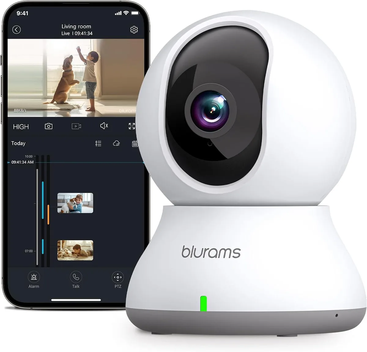 PISKEKAT PISKEKAT 2K 360° Indoor Security Camera 2.4GHz — product photo
