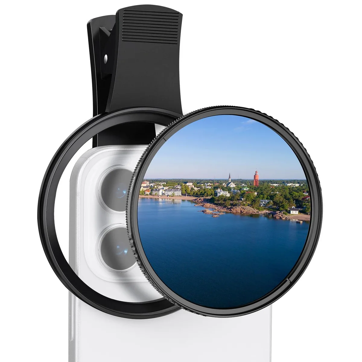  K&amp;F Concept 67mm Clip-on CPL Phone Camera Lens Filter Kit — product photo
