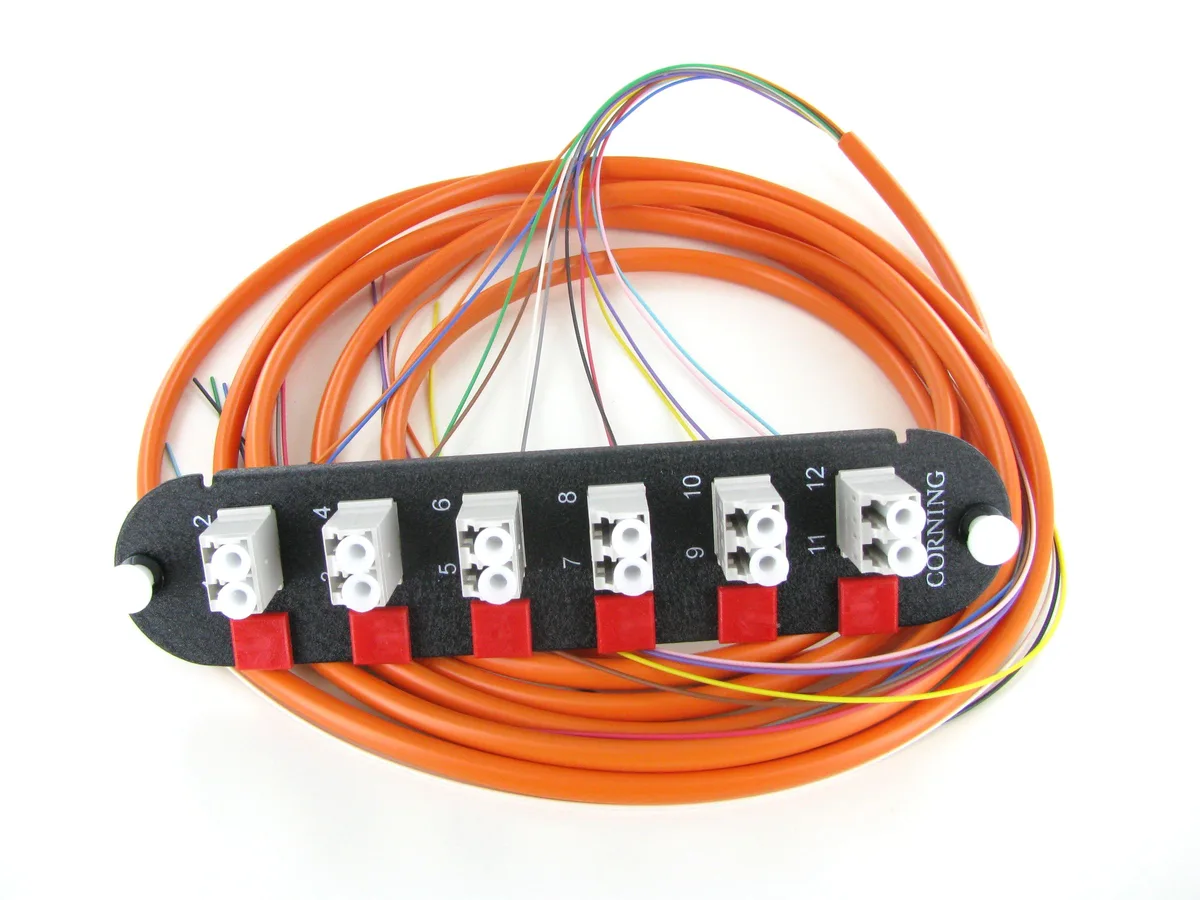 Corning Corning CCH-CP12-A8-P03KH 12F LC Duplex OM1 Pigtailed Fiber Panel — product photo