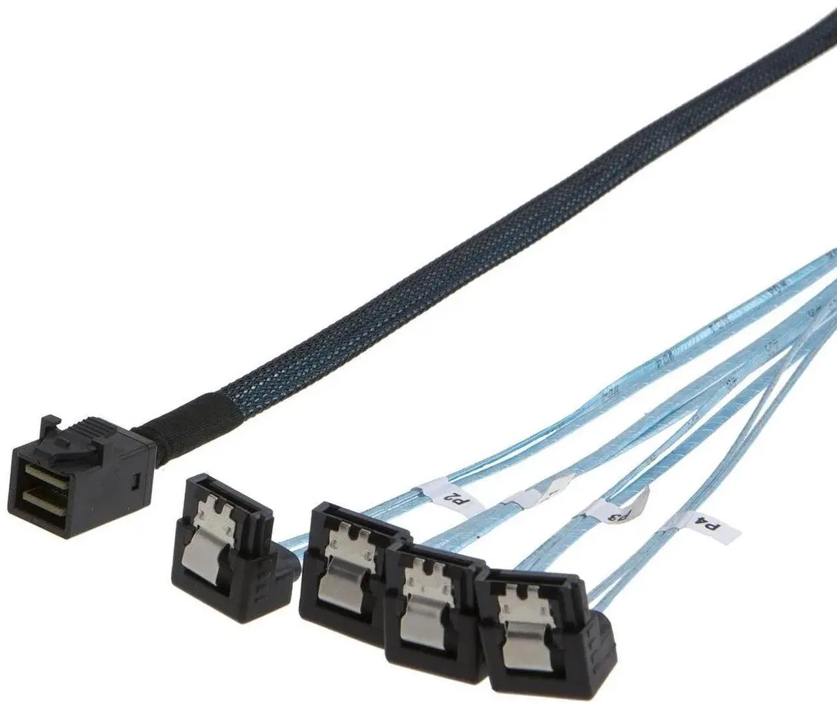 Vszerda Vszerda Mini SAS SFF-8643 to 4x SATA Angle Cable 0.5m — product photo