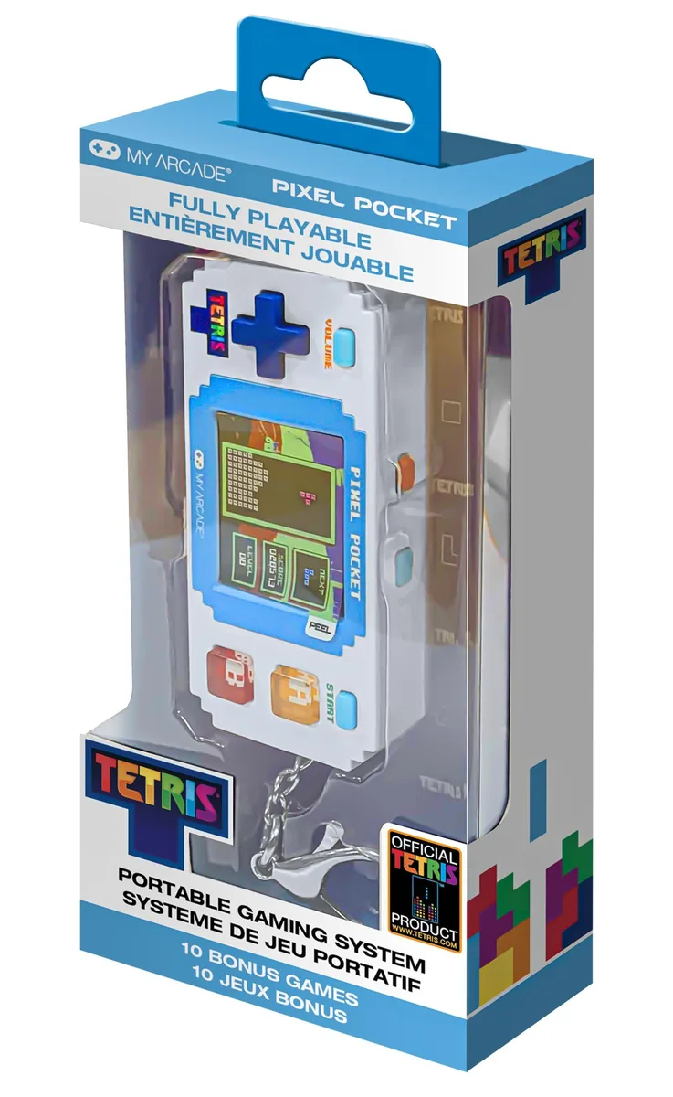 Tetris Pixel Player 10 Bonus Games 1.8" Screen Electronics for Kids — product photo