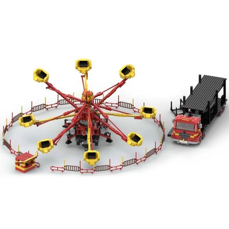 ZITIANYOUBUILD ZITIANYOUBUILD MOC-50552 Octopus Fairground Ride 1673+ Parts Educational — product photo