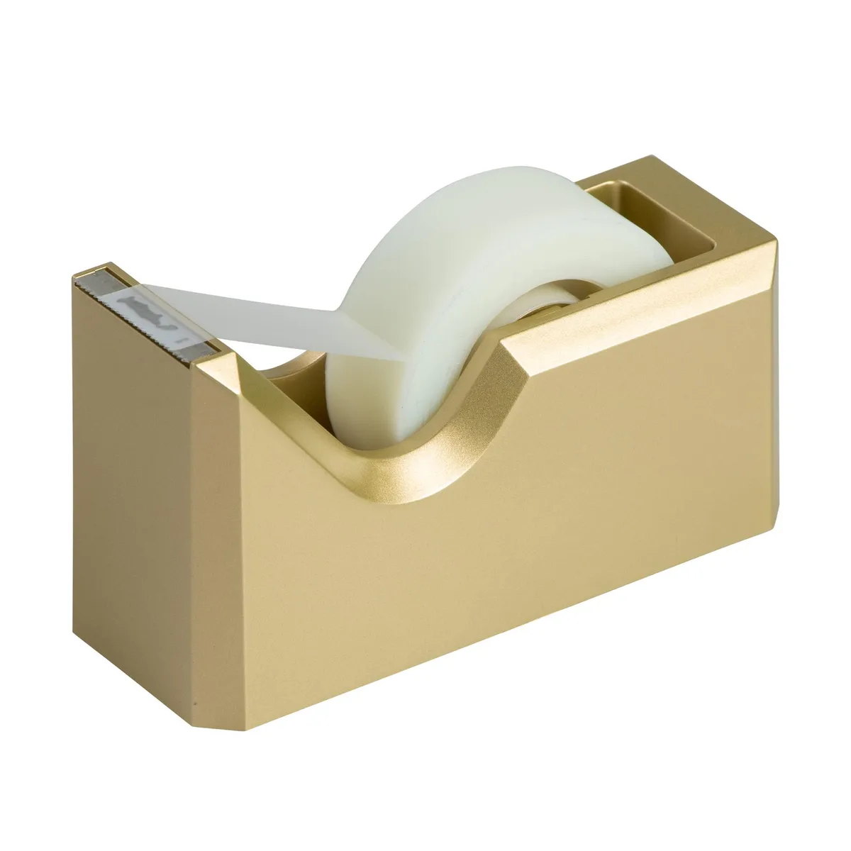 S J Paper Gold Tape Dispenser 4.5 x 2.5 x 1.75 in — product photo