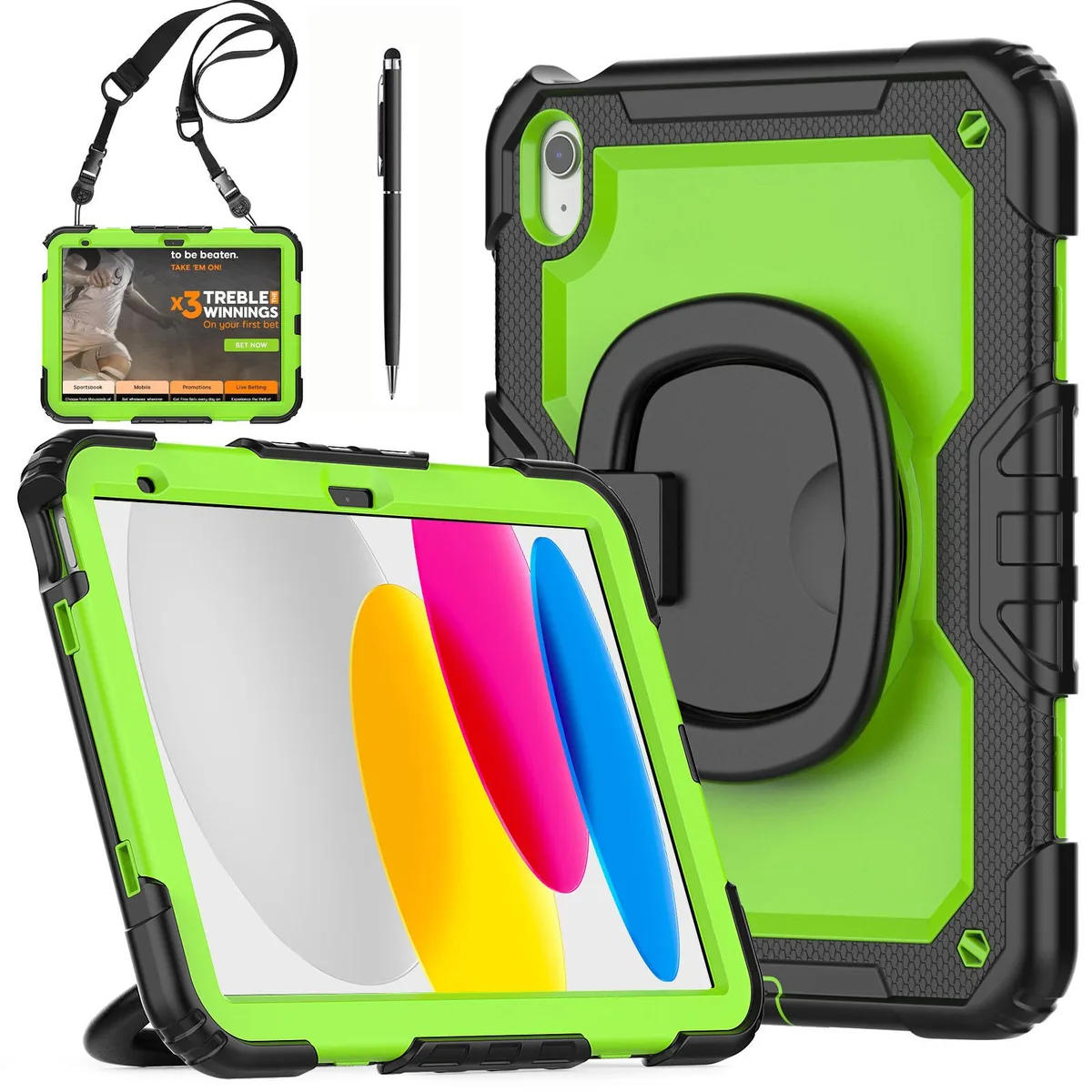 BONAEVER BONAEVER A3354 laptop case for iPad 11 2025 11 inch iPad 10 2022 10.9 inch Green — product photo