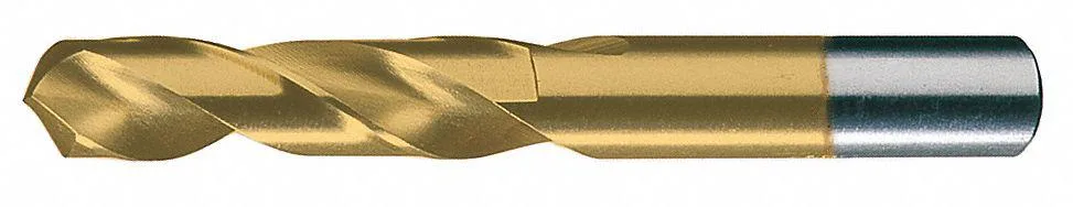 Chicago-Latrobe 55123 screw-machine drill bit 31/64 inch 118° point high-speed steel TiN coated