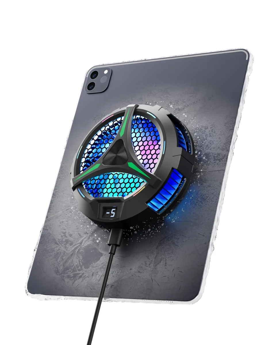  ACEDAYS Green Mech Magnetic Cooler Blue 20W 3 Fan — product photo