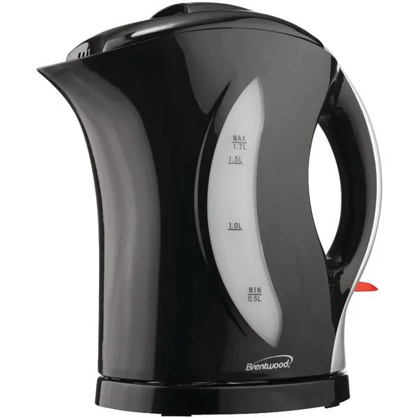 Brentwood Appliances Brentwood Appliances KT-1618 1.7 L 1200 W Cordless Electric Kettle Black/Silver — product photo