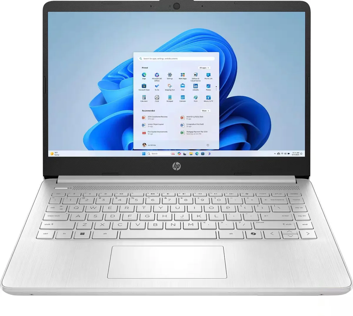 HP HP 14-dq6102dx laptop, Intel Core N150 3.6GHz, 4GB DDR5, 128GB eMMC — product photo