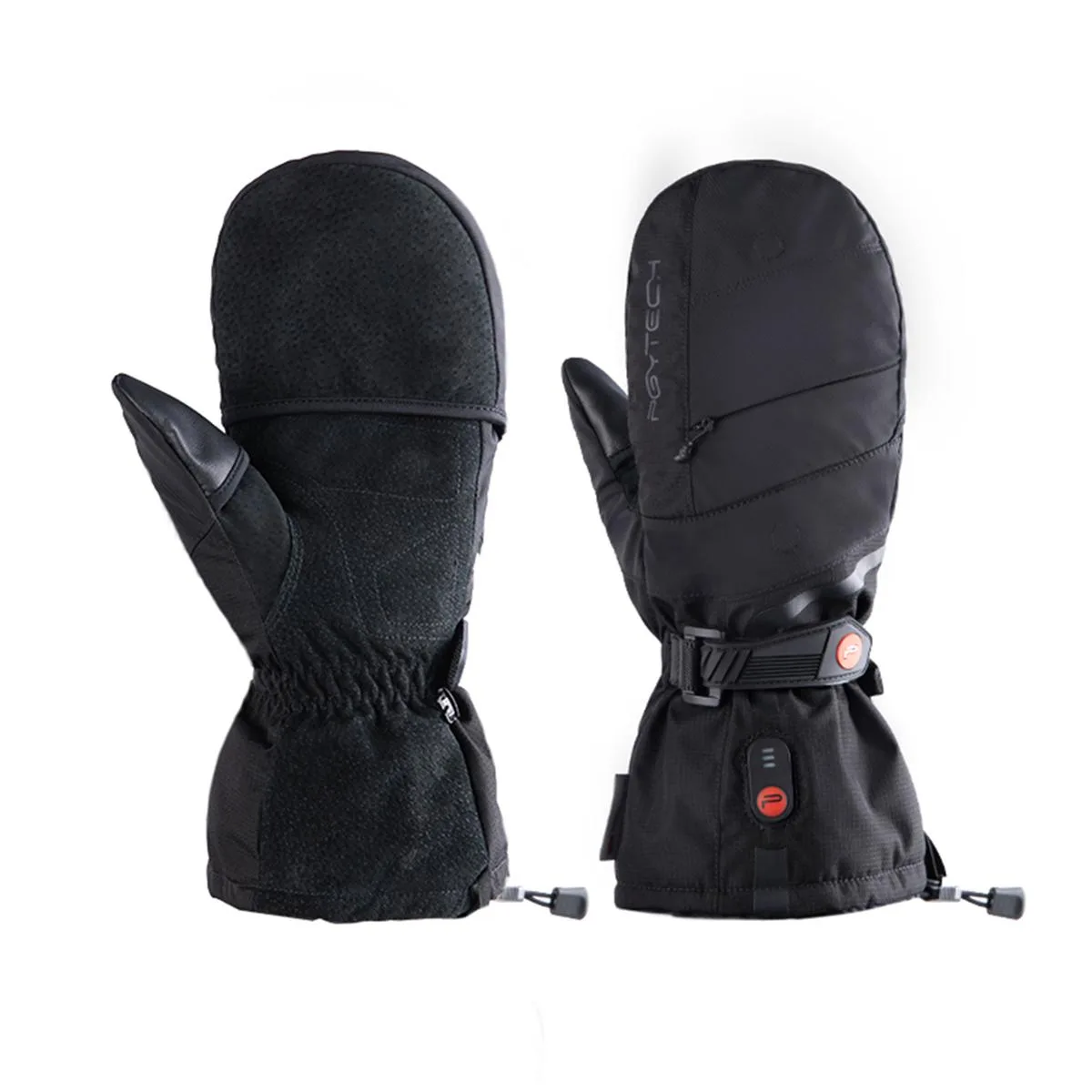 PGYTECH Photography Master Gloves Large, dark fabric with flip-back finger caps