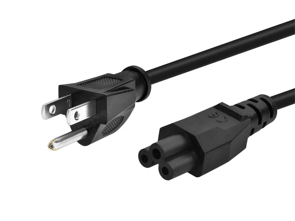 Monoprice Inc. Monoprice Inc. 7688 AC Power Cord for Laptop 1.8288m NEMA 5-15P to IEC 60320 C5 18AWG 10A 1250W — product photo