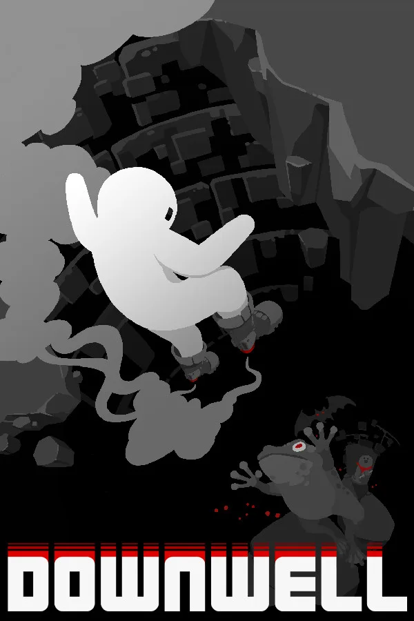 Steam digital code card for Downwell action game