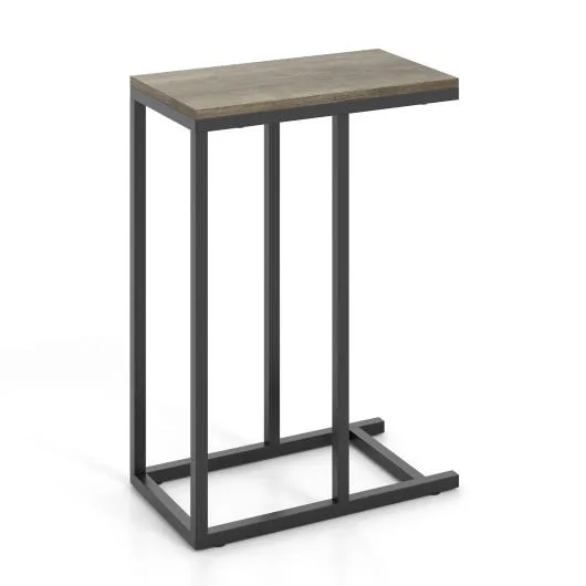 SlickBlue SlickBlue C-shaped Side Table Oak 18 x 10 x 25 — product photo