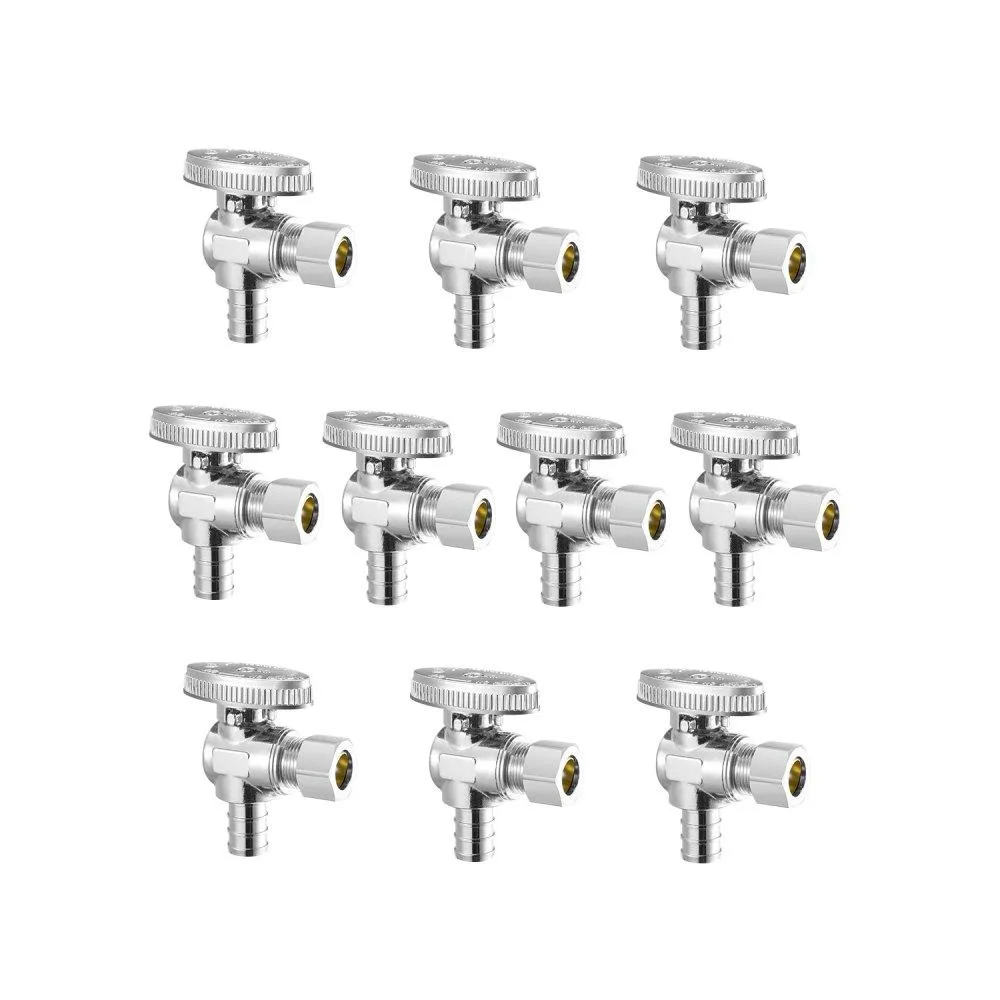 VEVOR VEVOR 10 Pack Angle Stop Valve 1/2" PEX x 3/8" OD Compression Specialty Appliance — product photo
