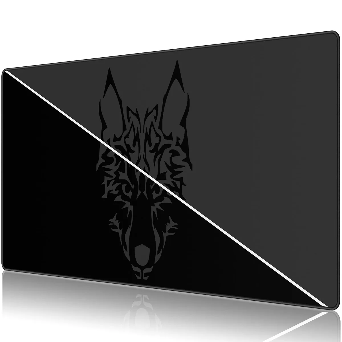 KEHIPI KEHIPI Large Gaming Mouse Pad 35.4 x 15.7 in Grey Wolf Head — product photo