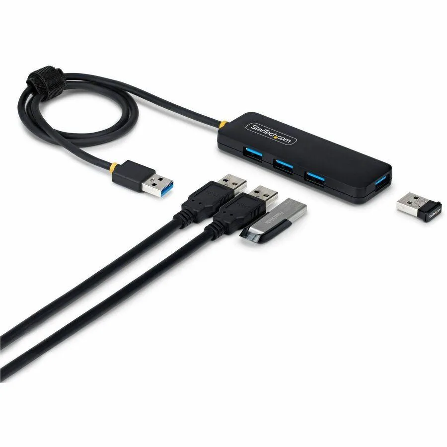 STARTECH STARTECH 4-Port USB-A Hub 5Gbps Bus Powered 61cm Cable PCR Plastic — product photo
