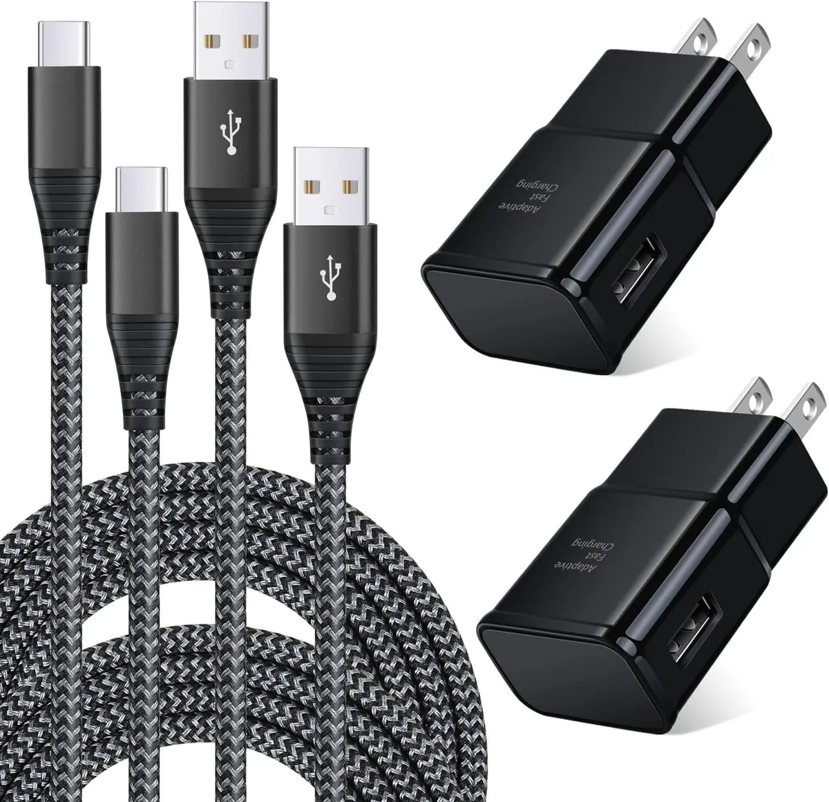 ONITOON ONITOON Adaptive Fast Charger 2-Pack with 6ft USB-C Cable — product photo