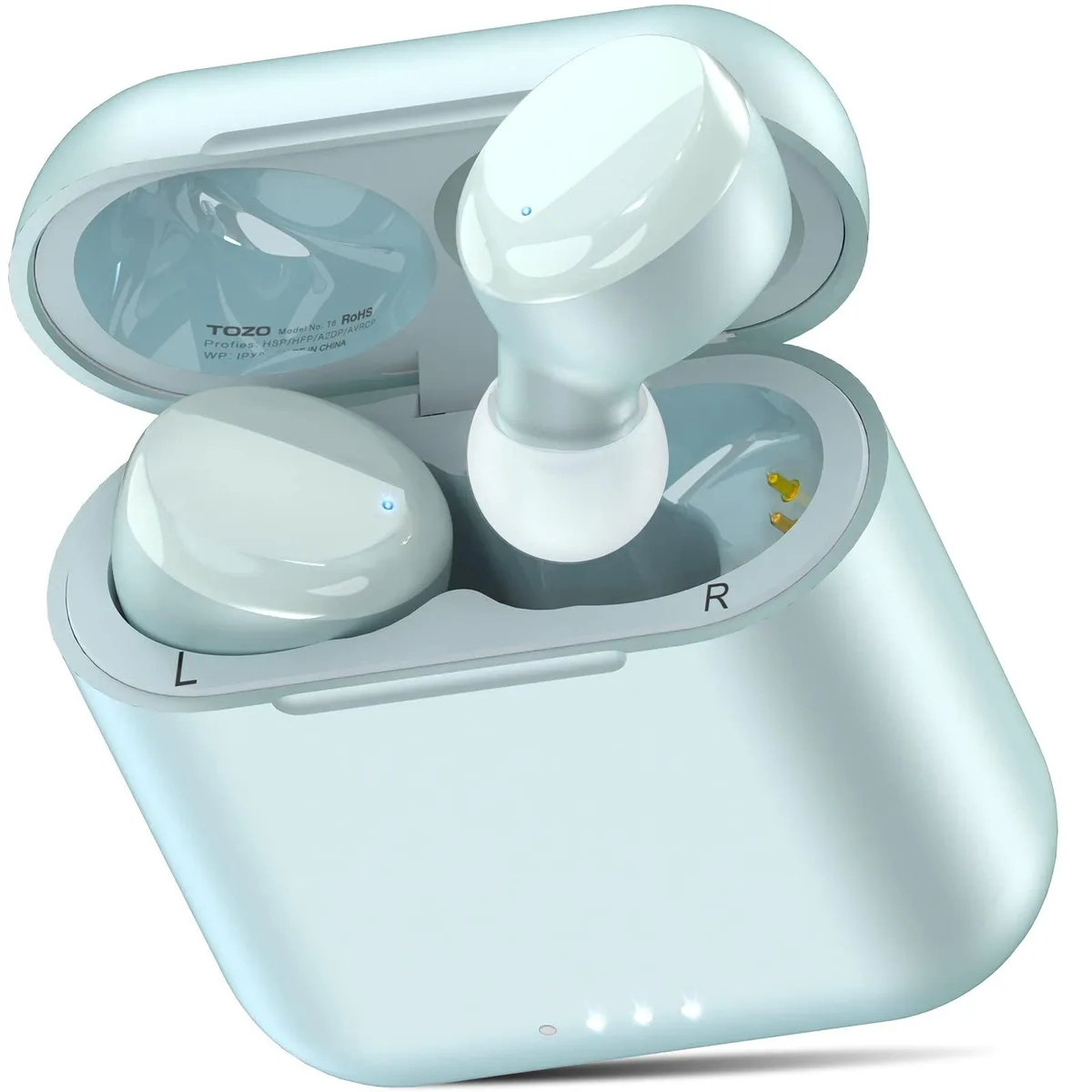 TOZO Store TOZO T6 Wireless Earbuds Bluetooth 5.3 IPX8 Blue — product photo