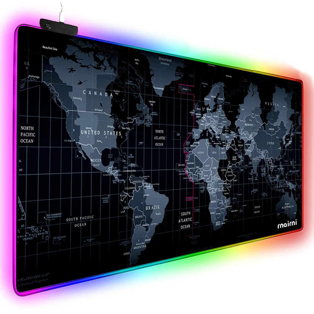 KEHIPI KEHIPI Extended RGB Mouse Pad Map 31.5 x 15.7 x .16 in — product photo