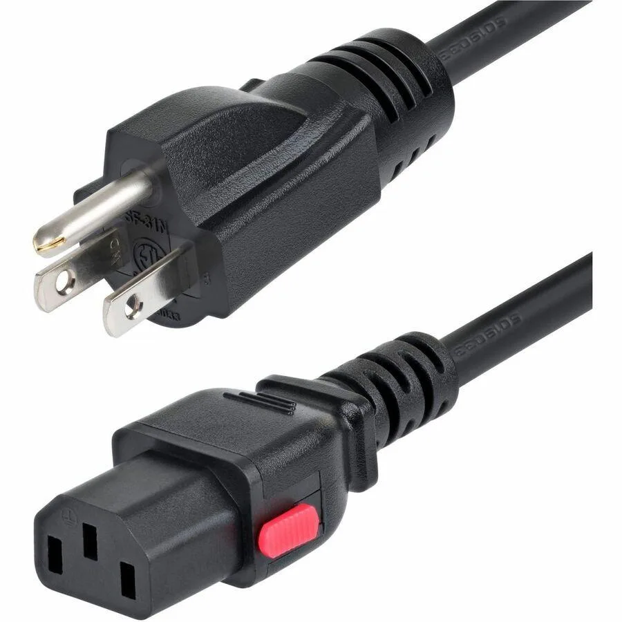 STARTECH STARTECH 10ft 3m Computer Power Cord NEMA 5-15P to Locking C13 125V 10A 18AWG — product photo