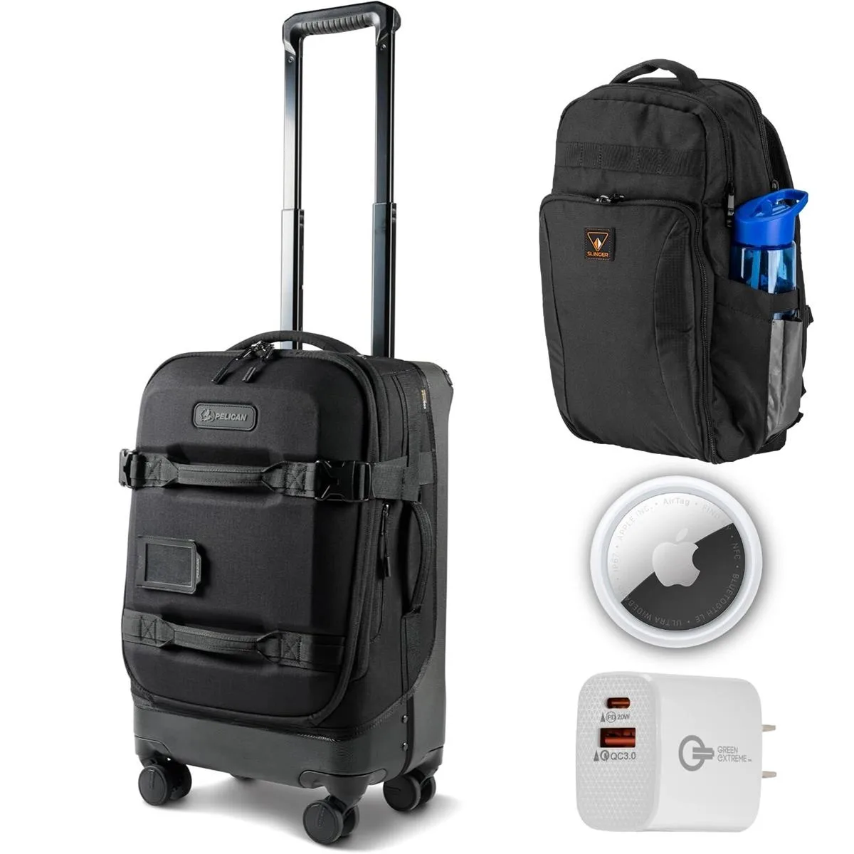 Pelican Products, Inc. Pelican Aegis 22" 39L Rolling Hybrid Duffel Camera Case with Backpack, AirTag, Charger — product photo