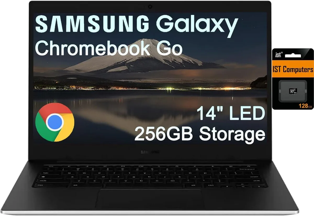 SAMSUNG SAMSUNG Galaxy Chromebook Go XE340XDA 14" Intel Celeron N4500 4GB 256GB Chrome OS Silver — product photo