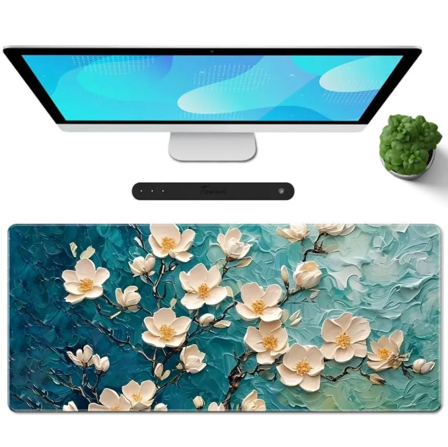 Galdas Mouse Pad 31.5x11.8in Painting Flowers — product photo