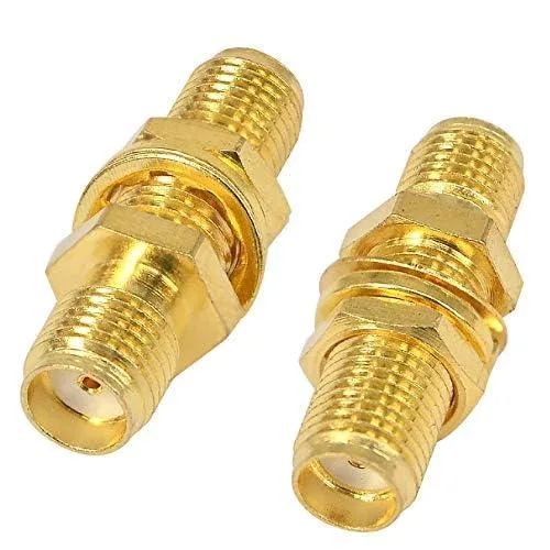 KEHIPI KEHIPI 0001300 SMA Female to Female Bulkhead Adapter Pack of 2 — product photo