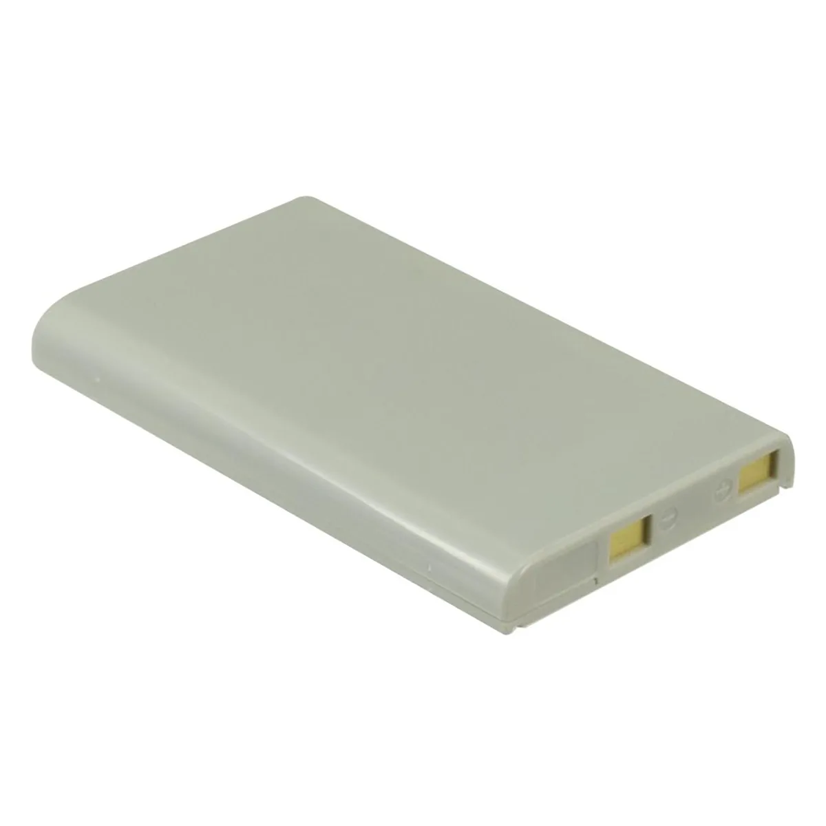Dark grey rectangular lithium-ion camera battery, 51.61 by 31.31 by 5.91 mm