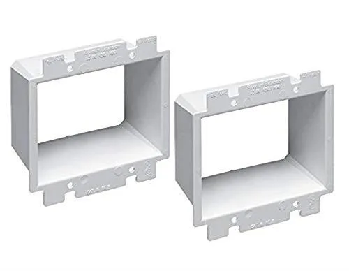 iMBAPrice iMBAPrice BE2-2 2-Gang Box Extender White 2-Pack — product photo