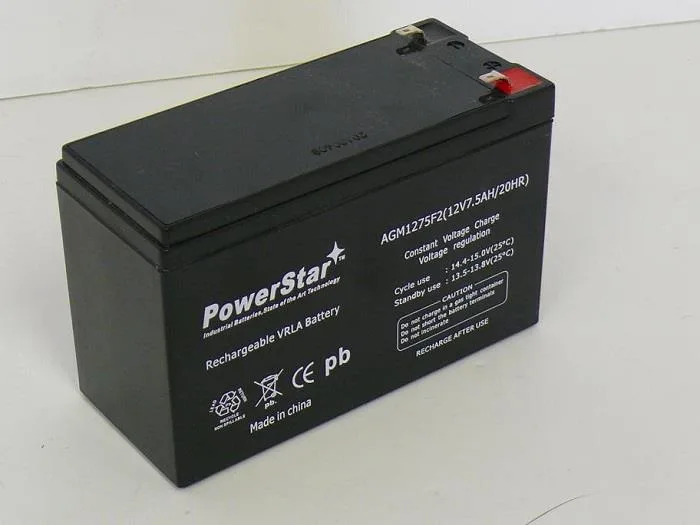 BatteryJack inc. BatteryJack inc. AGM1275F2-57 12V 7.5AH SLA Battery — product photo