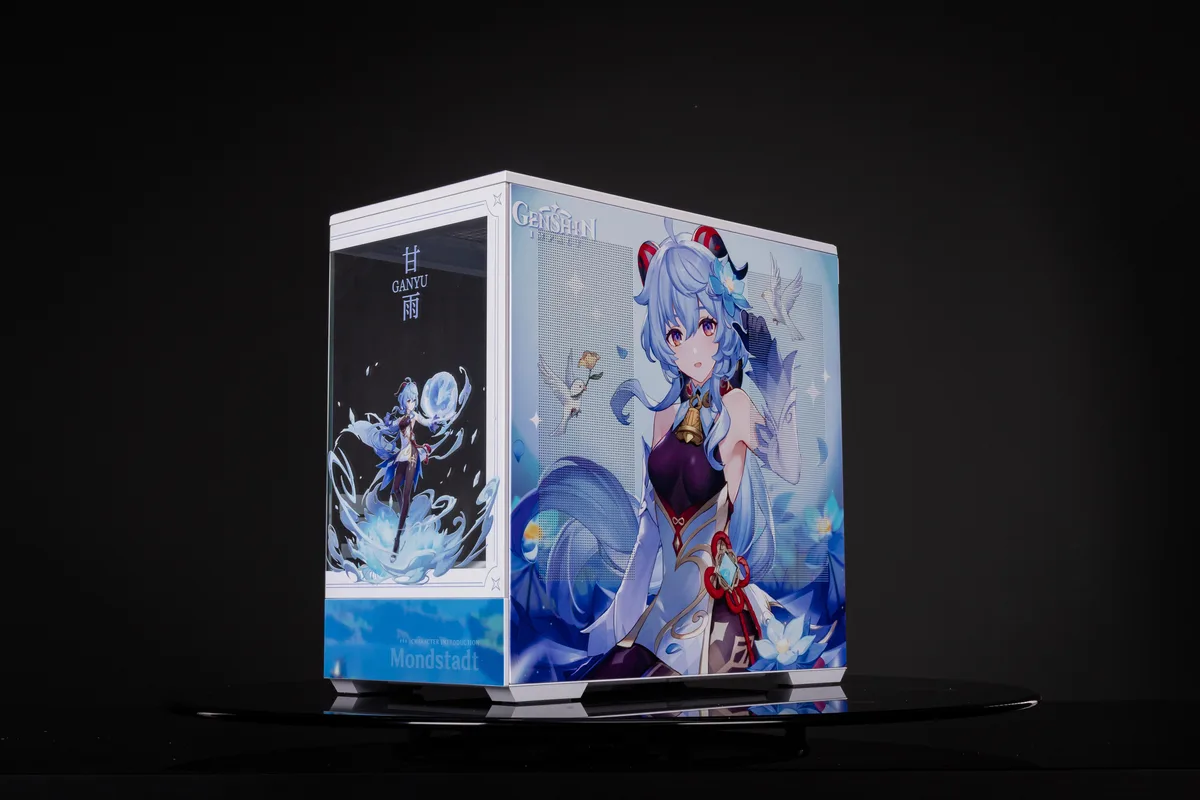 Corn Electronics Corn Electronics Bauhaus Micro-ATX ITX PC Case Genshin Impact Ganyu Edition — product photo